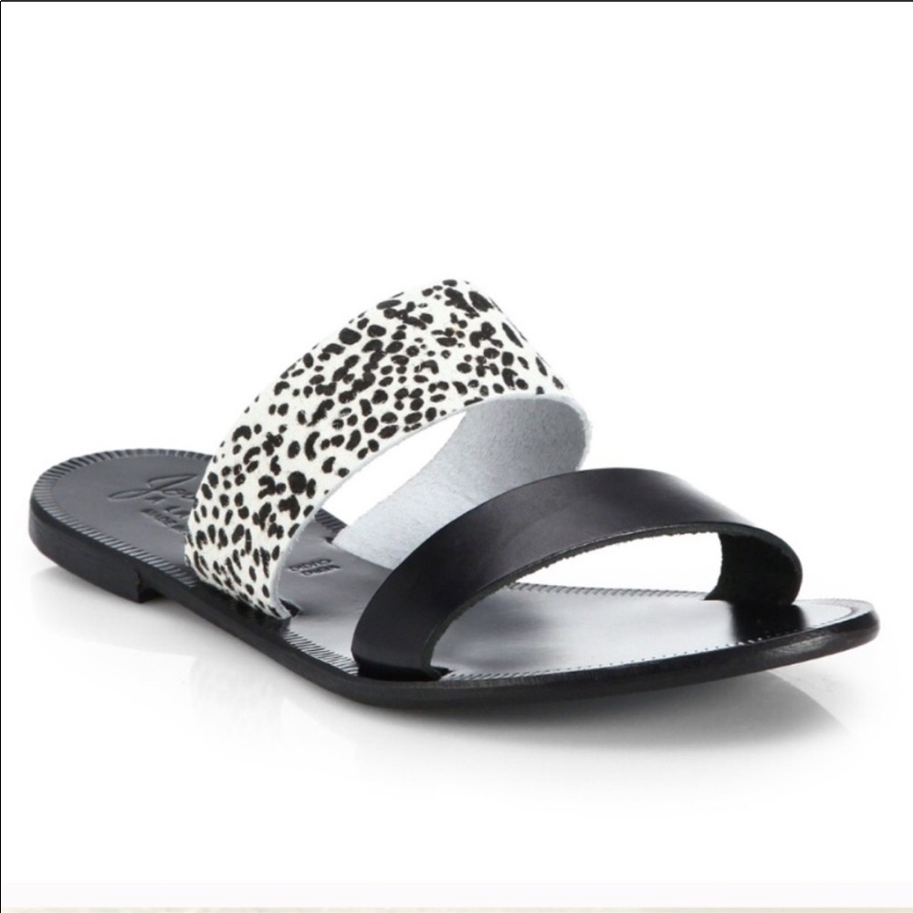 Joie A La Plage Sable Calf Hair Slide Sandals